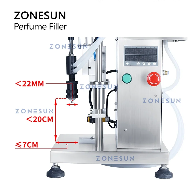 Perfume Fragrance Machine - ZONESUN ZS-YTZL500S Enkele Kop Pneumatische Vacuüm